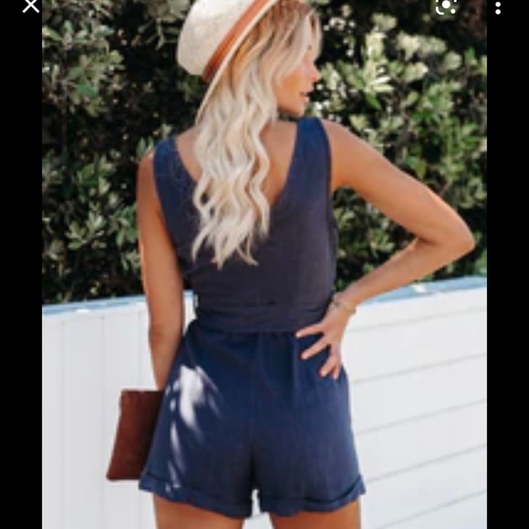 Vici Side Tie Romper - Picture 2 of 2